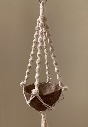 Macrame Mini Coconut Hanger