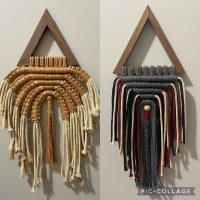 Walnut Triangle Macrames