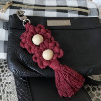 Double Daisy Keychain