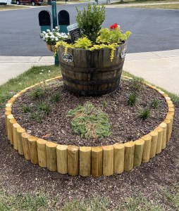 Whiskey Barrel Stump Planter Whiskey Barrel Stump Planter