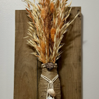 rustic natural display shelf